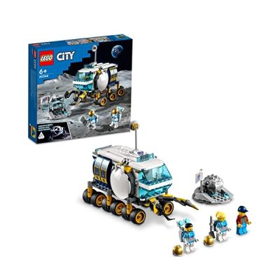 LEGO 60348 City Le Véhicule D’Exploration Lunaire, Jouet sur l'espace Inspiré de la NASA pour Les Enfants de 6 Ans et Plus, avec 3 Minifigurines d'Astronautes, Idée Cadeau Garçons et Filles