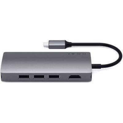 image Hub USB C Satechi USB-C Multi-Port 4K Ethernet gris