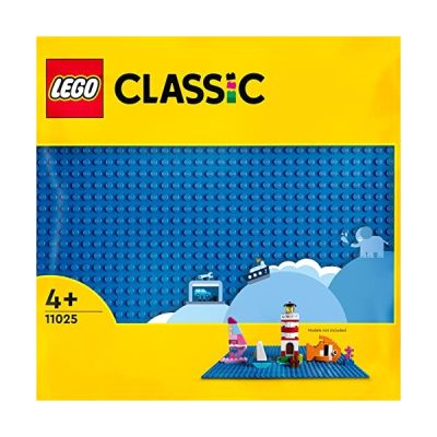 image LEGO 11025 Classic La Plaque De Construction Bleue 32x32, Socle de Base pour Construction, Assemblage et Exposition