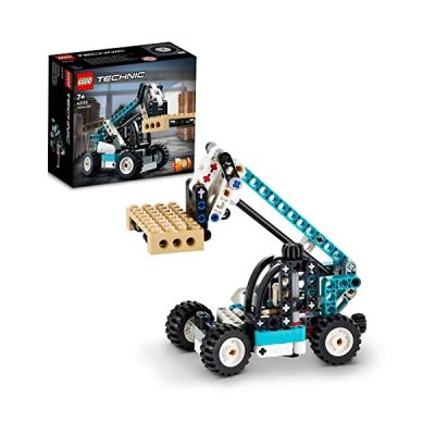 LEGO 42133 Technic Le Chariot Élévateur, Jouet de Camion, 2 en 1, Modèle avec Remorquage, Véhicules de Construction, pour Les Garçons et Filles 7 Ans