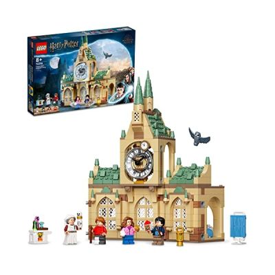 LEGO 76398 Harry Potter L’Infirmerie De Poudlard, Château et Tour de l'horloge, Jouet à Construire Prisonnier d'Azkaban, Minifigurines, Filles et Garçons