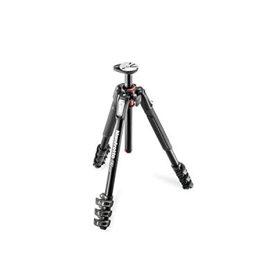 image Manfrotto MT190XPRO4 Trépied en Aluminium 4 Sections Noir & MHXPRO-3WG Rotule Noir