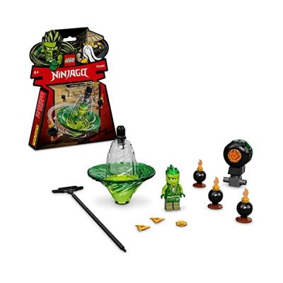 image Lego 70689 Ninjago L’Entraînement Ninja Spinjitzu De Lloyd, Toupie Jouet pour Les Enfants de 6 Ans et Plus avec Minifigure Lloyd, Idée Cadeau