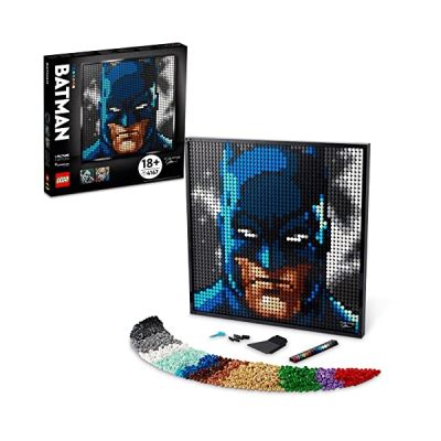 image LEGO 31205 Art La Collection Batman De Jim Lee, avec Le Joker ou Harley Quinn, Poster de Décoration Murale pour Adulte, Idée de Cadeau