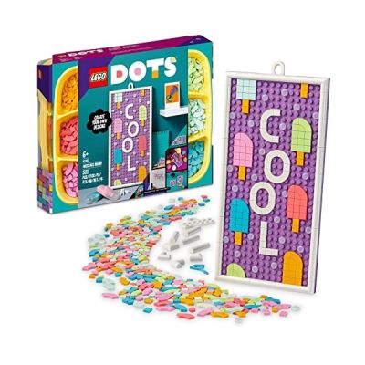 LEGO 41951 Dots Tableau à Messages, Affiches Personnalisables pour Portes de Chambres, Accessoires de Décoration, Activité Créative