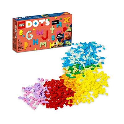 image LEGO 41950 Dots Lots d'Extra Dots - Lettres, Pièces pour Tableaux à Messages, Set de Bricolage pour Les Enfants de 6 Ans et Plus, Activité Créative