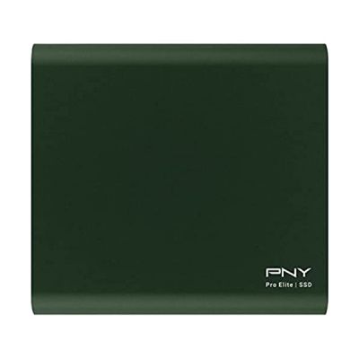 PNY Pro Elite CS2060 Color Edition 250GB USB 3.2 Gen 2 Portable SSD Type-C Vert Foncé