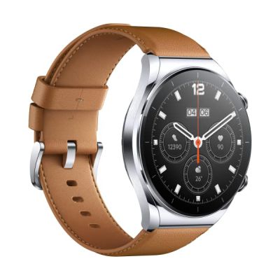 image Xiaomi Watch S1 Smartwatch aus Edelstahl & Saphirglas (1,43" AMOLED HD; 117 Trainingsmodi; Überwachung von SpO2, Herzfrequenz & Schlaf; Bluetooth; NFC; GPS, 5ATM, bis zu 12 Tage Akku, Alexa) Silber