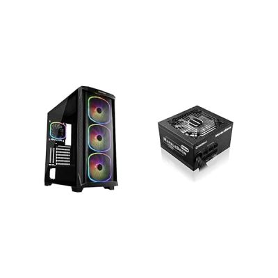 ENERMAX StarryKnight SK30 boitier PC Gaming E-ATX, Caoutchouc, NOIR