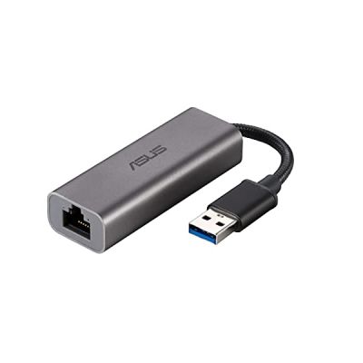 image ASUS USB-C2500 - Adaptateur Ethernet USB Type-A 2.5G Base-T, rétrocompatibilité 2.5G/1G/100Mbps