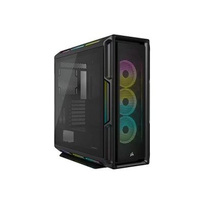 Corsair Boîtier Moyen-Tour connecté en Verre trempé iCUE 5000T RGB, Noir