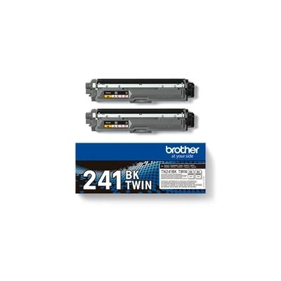 Brother TN241BKTWIN Lot de 2 Toners, Couleur Noire, jusqu'à Environ 5000 Pages, pour imprimantes HL3140CW/HL3150CDW/HL3170CDW/DCP9020CDW/MFC9140CDN/MFC9330CDW/MFC9340CDW