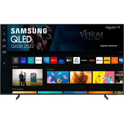image Samsung TV QLED 4K 2022 55Q60B - 55"Smart TV avec résolution 4K, Volume de Couleur 100%, processeur QLED 4K Lite, Quantum HDR10 +, Multi View et Panoramic et Alexa Game Mode intégré.