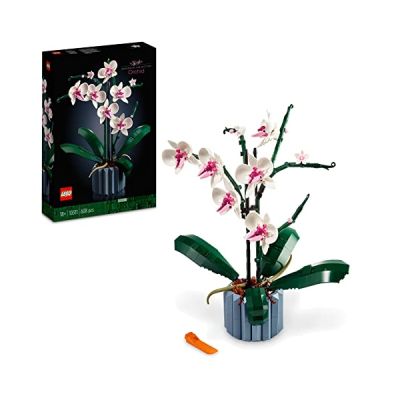 image LEGO Botanicals L’Orchidée - Plantes ou Fleurs Artificielles d'Intérieur pour Décoration de Maison - Loisirs Créatifs pour Adulte - Idée Cadeau pour Femme ou Homme 10311