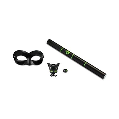 image Bandai - Miraculous - Set de transformation - Déguisement Chat Noir - Accessoires de super-héros Miraculous - Déguisement enfant Chat Noir Accessoires - Jouet Enfant 4 ans et + - P50603