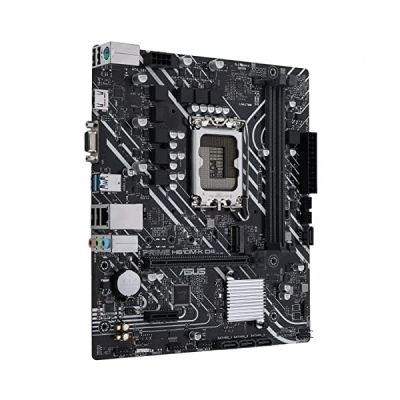 image ASUS PRIME H610M-R D4 – Carte mère Intel H610 LGA 1700 mic-ATX (PCIe 4.0, DDR4, M.2, Realtek 1 Gb Ethernet, HDMI,D-Sub, DVI, USB 3.2 Gen 1, SATA 6 Gb/s)