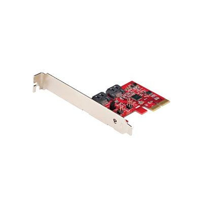 image StarTech.com ASM1062R Carte d'extension PCIe 2 ports SATA - Convertisseur PCI Express vers SATA 2P6GR-PCIE-SATA