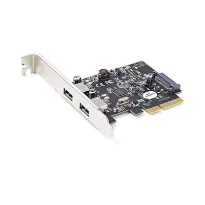 image StarTech.com Carte PCIe 2 Ports USB - 10Gbps/port - Carte Contrôleur Hôte USB 3.2 Gen 2 Type-A PCI Express 3.0x2 - Carte Adaptateur Add. - Full/Low Profile - Windows & Linux (PEXUSB312A3)