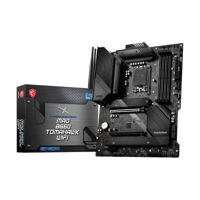 image MSI MAG B660 TOMAHAWK WIFI Carte Mère, ATX - Pour Processeurs Intel Core 12è Gén, LGA 1700 - Memory Boost DDR5 4800+MHz/OC, Slots PCIe 4.0 & 3.0 x16, 3 x Slots M.2 Gen4, Wi-Fi 6