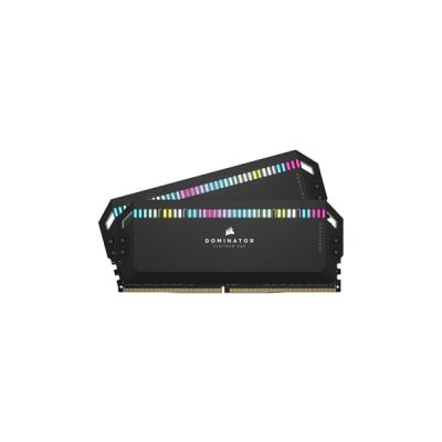 image CORSAIR DOMINATOR PLATINUM RGB DDR5 RAM 32Go (2x16Go) 5600MHz CL36 Intel XMP Compatible iCUE Mémoire d'Ordinateur - Noir (CMT32GX5M2B5600C36)