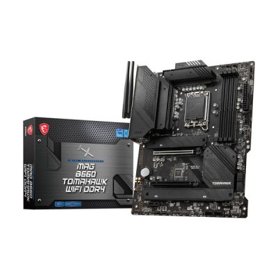 image MSI MAG B660 TOMAHAWK WIFI DDR4 Carte Mère, ATX - Pour Processeurs Intel Core 12è Gén, LGA 1700 - Memory Boost DDR4 4800+MHz/OC, Slots PCIe 4.0 & 3.0 x16, 3 x Slots M.2 Gen4, Wi-Fi 6