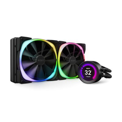 image NZXT Kraken Z63 RGB 280mm - RL-KRZ63-R1 - AIO RGB CPU Water Cooling - Customizable LCD Display - Upgraded Pump - RGB Connector - Aer RGB 2 120mm Fan (2 Included)