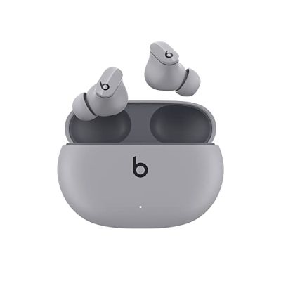 image Beats Studio Buds – Écouteurs Totalement sans Fil avec réduction du Bruit – écouteurs résistants à la Transpiration, compatibles avec Les appareils Apple et Android, Micro intégré – Gris Lune