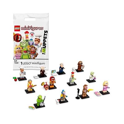 image LEGO 71033 Minifigures Les Muppets Show avec Kermit la Grenouille, Elmo et Miss Piggy, Figurines À Collectionner