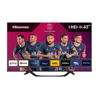 image Hisense 43A63H (43 Pouces) 4k UHD Smart TV, avec Dolby Vision HDR, DTS Virtual X, Disney +, Netflix, Freeview Play et Alexa intégrée, Bluetooth, WiFi (New 2022)