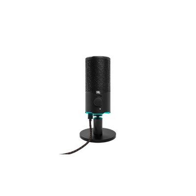 image Microphone USB JBL Quantum Stream - Conçu pour le streaming, les enregistrements et le gaming, facilement mis en sourdine, contrôle du volume et montage universel - Noir