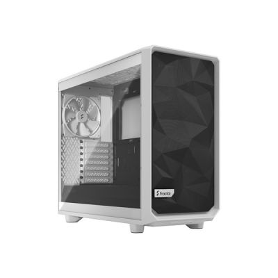 image Fractal Design Meshify 2 Lite White ATX Flexible Tempered Glass Window Mid Tower Computer Case