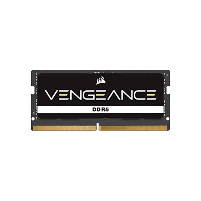 image CORSAIR VENGEANCE SODIMM DDR5 RAM 32Go (1x32Go) 4800MHz CL40 Intel XMP Compatible iCUE Mémoire d'Ordinateur - Noir (CMSX32GX5M1A4800C40)