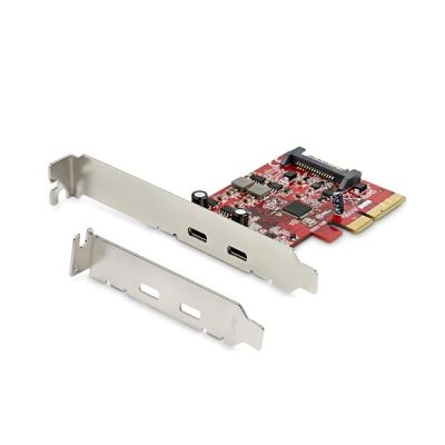 image StarTech.com PEXUSB312C3 Carte PCI Express USB 3.1 à 2 ports USB-C (USB 3.2 Gen 2 à 10 Gbps) - PCIe Gen 3 x4 - Chipset ASM3142