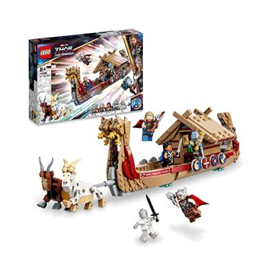 image LEGO 76208 Marvel Le Drakkar de Thor, Jouet à Construire de Bateau avec Minifigurines Avengers et Stormbreaker, pour Enfants de 8 Ans et Plus