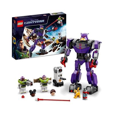 image LEGO 76831 Buzz l’Éclair de Disney et Pixar La Bataille de Zurg, Jouet de Construction Espace, avec Figurine Robot, Garçons et Filles de 7 Ans