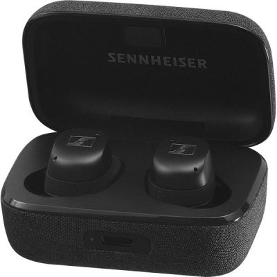 image Sennheiser MOMENTUM True Wireless 3 - Écouteurs intra-auriculaires Bluetooth pour la musique et les appels avec réduction adaptative de bruit et durée de vie de la batterie de 28 heures, Noir