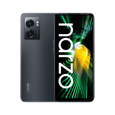 image realme Narzo 50 5G-6+128 GB Smartphone Debloqué etMéga Batterie de 5 000 mAh, Processeur Dimensity 810 5G, Système de Recharge Dart 33 W, Écran Ultra Fluide de 90 Hz, NFC, Dual Sim, Hyper Black