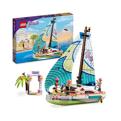 LEGO 41716 Friends L’Aventure en Mer de Stéphanie: Exploration Marine avec Bateau, Mini-poupées, Jeu de Construction, Aventure, Cadeau Stimulant pour Enfants Dès 7 Ans
