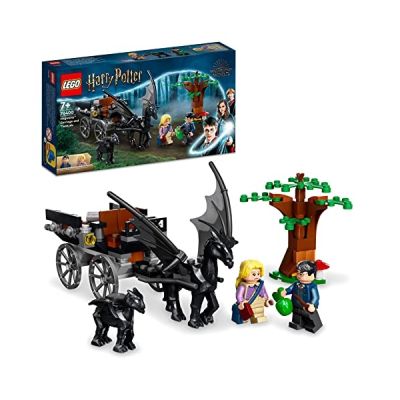 image LEGO 76400 Harry Potter La Diligence et Les Sombrals de Poudlard, Jouet et Minifigurine de Chevaux et de Calèche pour Enfants de 7 Ans et Plus