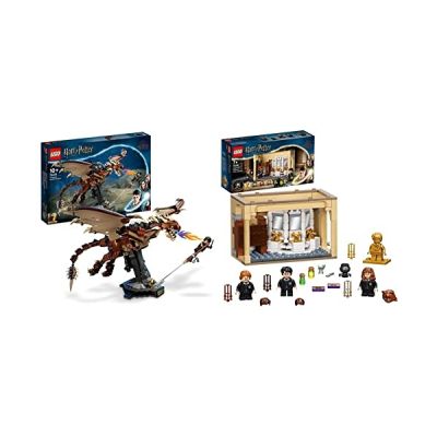 image LEGO 76406 Harry Potter Le Magyar à Pointes: Figurine de Dragon à Collectionner, Jouet Fantastique, Décoration de Chambre, Idée de Cadeau d'anniversaire ou Noël pour Fans de Harry Potter