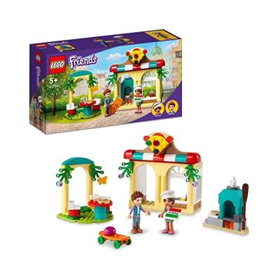 image LEGO 41705 Friends La Pizzeria de Heartlake City, Jouet de Construction de Restaurant pour Enfants de 5 Ans et Plus, Inclut la Mini-Poupée Olivia