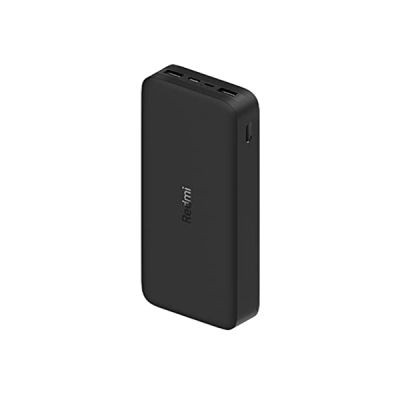 image Batterie Externe Xiaomi Redmi 18 W Fast Charge Noir - 20 000 mAh - Entrée Micro USB/USB Type C - Sortie 2 x USB-A