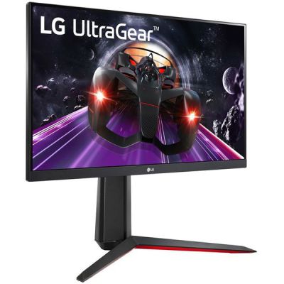 image LG Electronics 24GN650-B Ultragear Moniteur Gaming - IPS 1ms GtG 144Hz, Format 16:9, résolution FHD 1920 x 1080, HDR 10, sRGB 99 pourcent (AMD Freesync Premium) Noir et Rouge, 24"