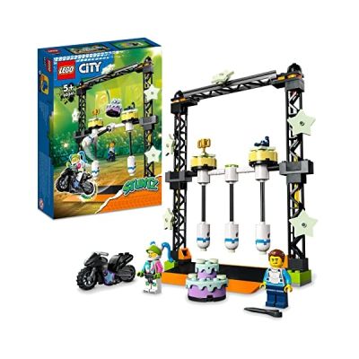 LEGO 60341 City Stuntz Le Défi de Cascade : Les Balanciers, Jouet de Moto d'Aventure de Stunt Bike pour Filles et Garçons de 5 Ans et Plus
