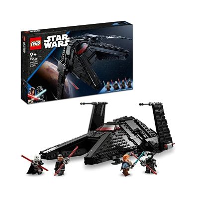 LEGO 75336 Star Wars Le Vaisseau Scythe de l’Inquisiteur: Aventure Galactique avec Vaisseau Spatial, Minifigurine Ben Kenobi, Sabres Laser, Set Obi-Wan Kenobi, Cadeau Enfants Dès 9 Ans