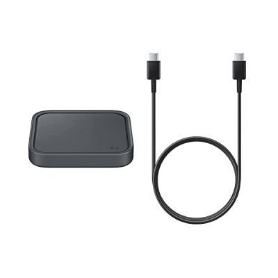 image Samsung Pad Induction Plat, Charge Rapide 15W USB (Chargeur Secteur Non Inclus) Noir