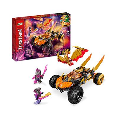 image LEGO 71769 Ninjago Le Bolide Dragon de Cole: Aventure d'action avec Jouet de Voiture, Minifigurine de Kai, Cole Doré et Aspheera, Ensemble de Construction Inspiré par la Série TV Cristallisés