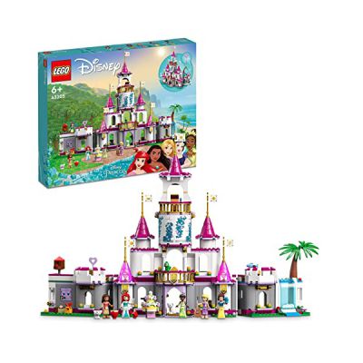 image LEGO Disney Princess Aventures Épiques dans Le Château - Jouet de Construction de Château avec Figurines d'animaux, Minifigurines Princesses Ariel et Raiponce - Cadeau pour Garçons et Filles 43205