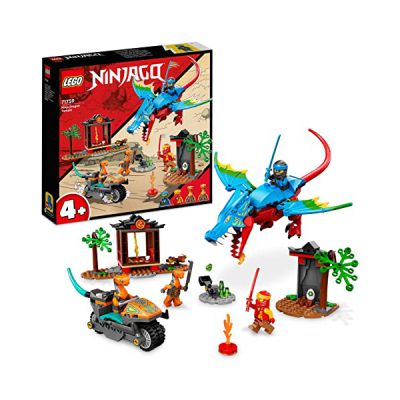 image LEGO 71759 Ninjago Le Temple du Dragon Ninja, Ensemble de Jouet et de Figurine avec Moto, Comprend la Figurine NYA pour Protéger Le Temple, Multicolore