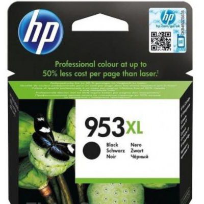 image HP 953XL Cartouche d'Encre Noir Grande Capacité Authentique, pour HP OfficeJet Pro 8710/8715/8720 (L0S70AE)